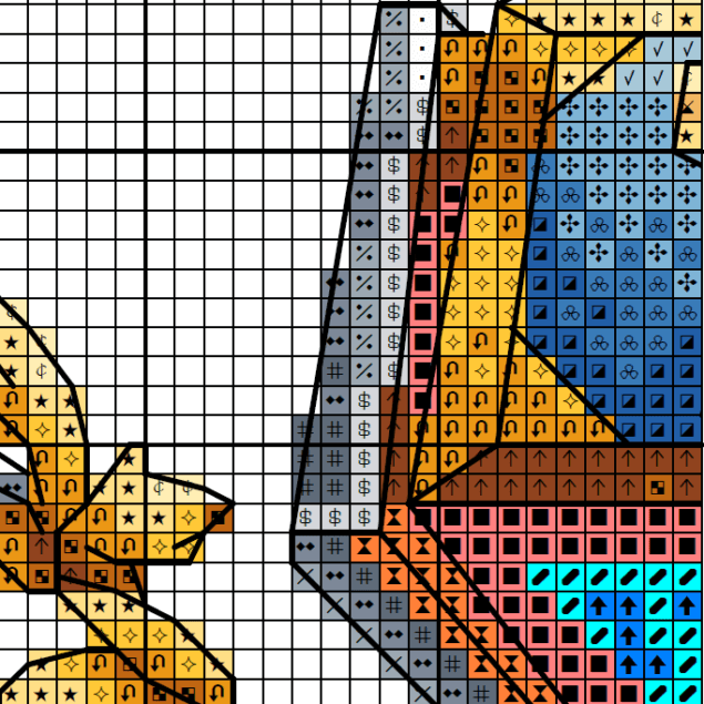 Crest of the Alliance Cross stitch charts Crest of the Alliance Cross stitch charts