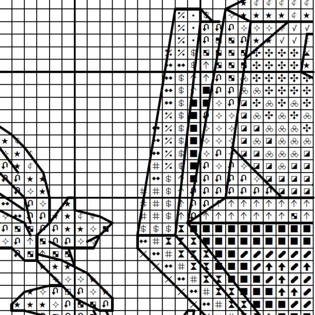 Crest of the Alliance Cross stitch charts Crest of the Alliance Cross stitch charts