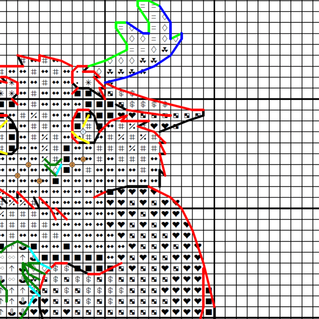 Balance Druid, Moonkin - Cross stitch charts Balance Druid, Moonkin - Cross stitch charts