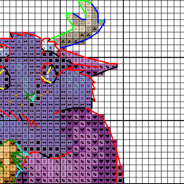 Balance Druid, Moonkin - Cross stitch charts Balance Druid, Moonkin - Cross stitch charts