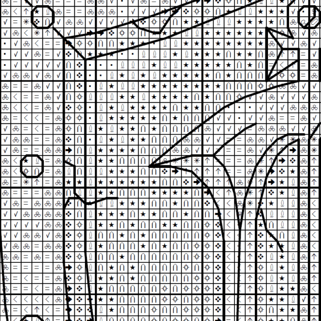 Human Crest - Cross stitch charts Human Crest - Cross stitch charts