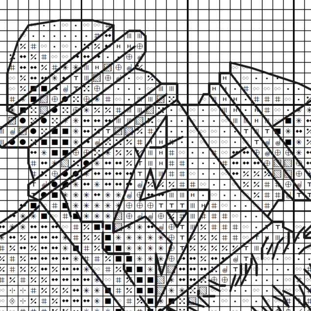 Orcs Crest - Cross stitch charts Orcs Crest - Cross stitch charts