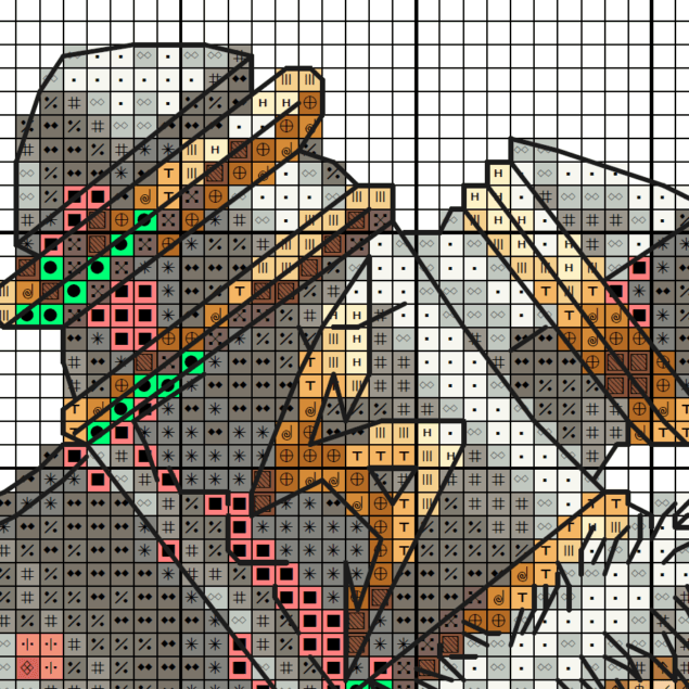 Orcs Crest - Cross stitch charts Orcs Crest - Cross stitch charts