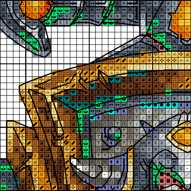 Warrior Crest - Cross stitch charts Warrior Crest - Cross stitch charts