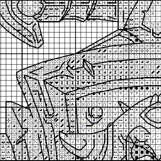 Warrior Crest - Cross stitch charts Warrior Crest - Cross stitch charts