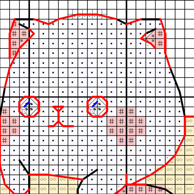 Baby Bananya Cat - Cross stitch charts Baby Bananya Cat - Cross stitch charts