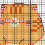 Tora Bananya Cat - Cross stitch charts