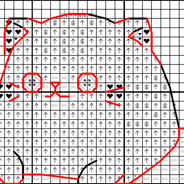 Tora Bananya Cat - Cross stitch charts Tora Bananya Cat - Cross stitch charts