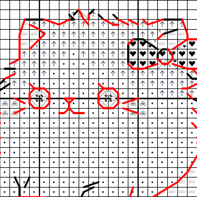 Girl Bananyaka Cat - Cross stitch charts Girl Bananyaka Cat - Cross stitch charts