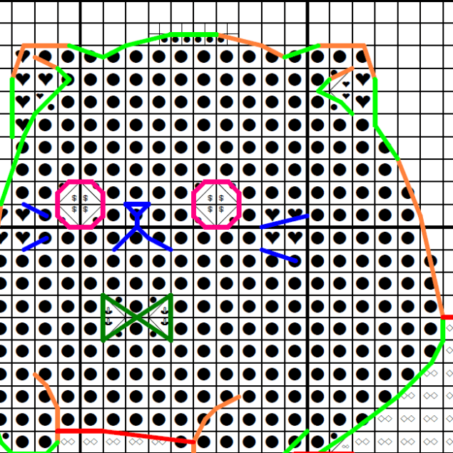 Kurobananya Black Cat - Cross stitch charts Kurobananya Black Cat - Cross stitch charts