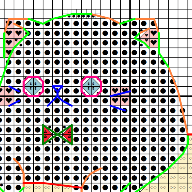 Kurobananya Black Cat - Cross stitch charts Kurobananya Black Cat - Cross stitch charts