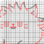 Kenaga bananya Cat - Cross stitch charts