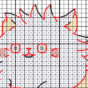 Kenaga bananya Cat - Cross stitch charts