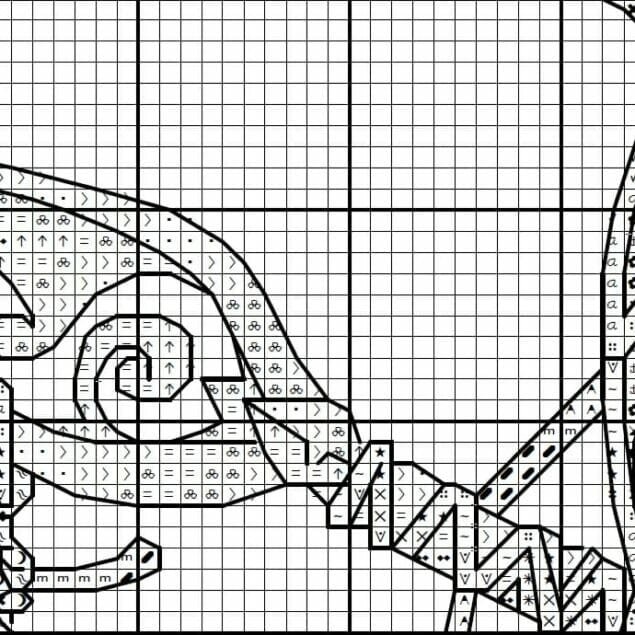 Troll Crest - Cross stitch charts Troll Crest - Cross stitch charts