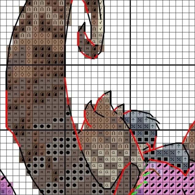 Illidan Stormrage - Cross stitch charts Illidan Stormrage - Cross stitch charts