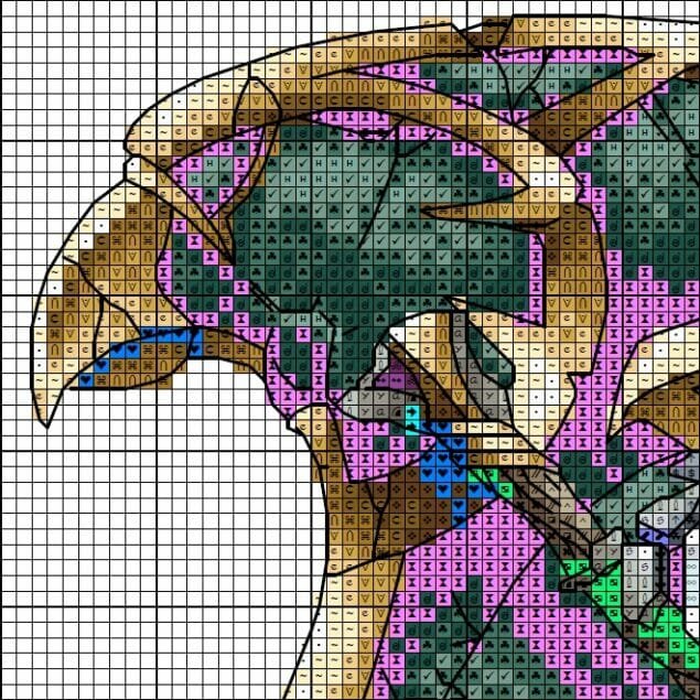 Forsaken Crest - Cross stitch charts Forsaken Crest - Cross stitch charts