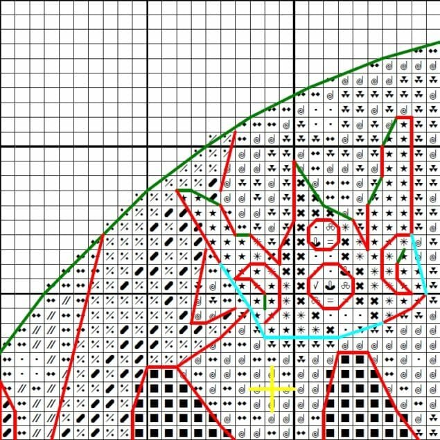 Wolf in the night forest - Cross stitch charts Wolf in the night forest - Cross stitch charts