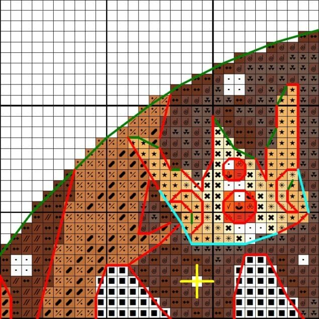 Wolf in the night forest - Cross stitch charts Wolf in the night forest - Cross stitch charts