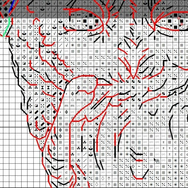 Owl Gryphon, Flying Griffin - Cross stitch charts Owl Gryphon, Flying Griffin - Cross stitch charts