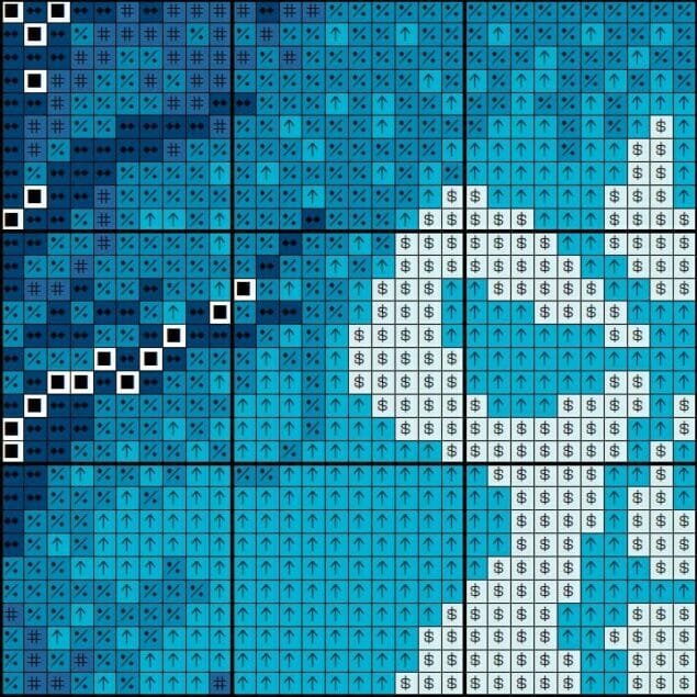 Crest of the Alliance, Alliance Faction Symbol - Cross stitch charts Crest of the Alliance, Alliance Faction Symbol - Cross stitch charts