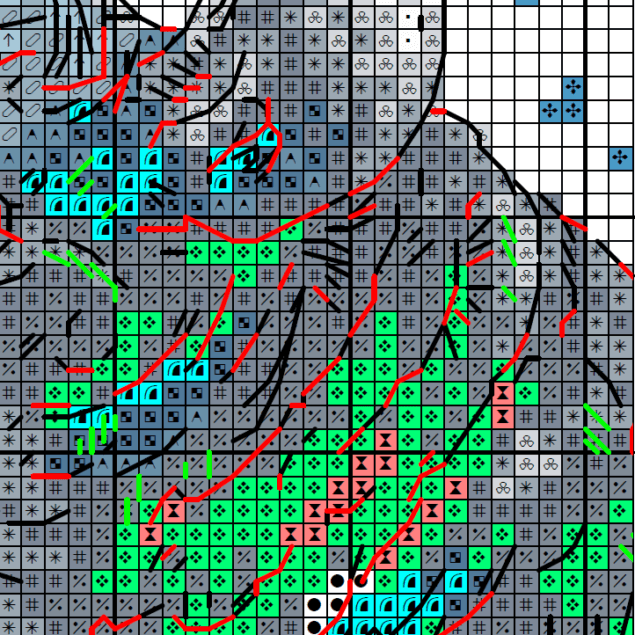 Chinchilla, Moon, Fantasy Animal - Cross stitch charts Chinchilla, Moon, Fantasy Animal - Cross stitch charts