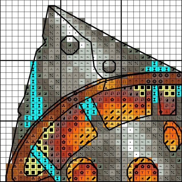 Goblin Crest - Cross stitch charts Goblin Crest - Cross stitch charts