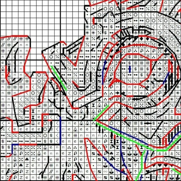 Rezan the King Loa, Dinosaur - Cross stitch charts Rezan the King Loa, Dinosaur - Cross stitch charts